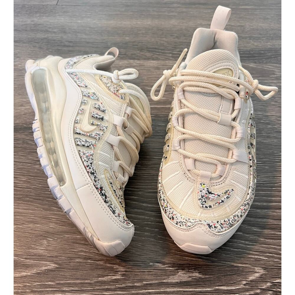 Nike Air Max 98 LX Phantom Recycled Confetti Chunky Sneakers Women Size 6.5